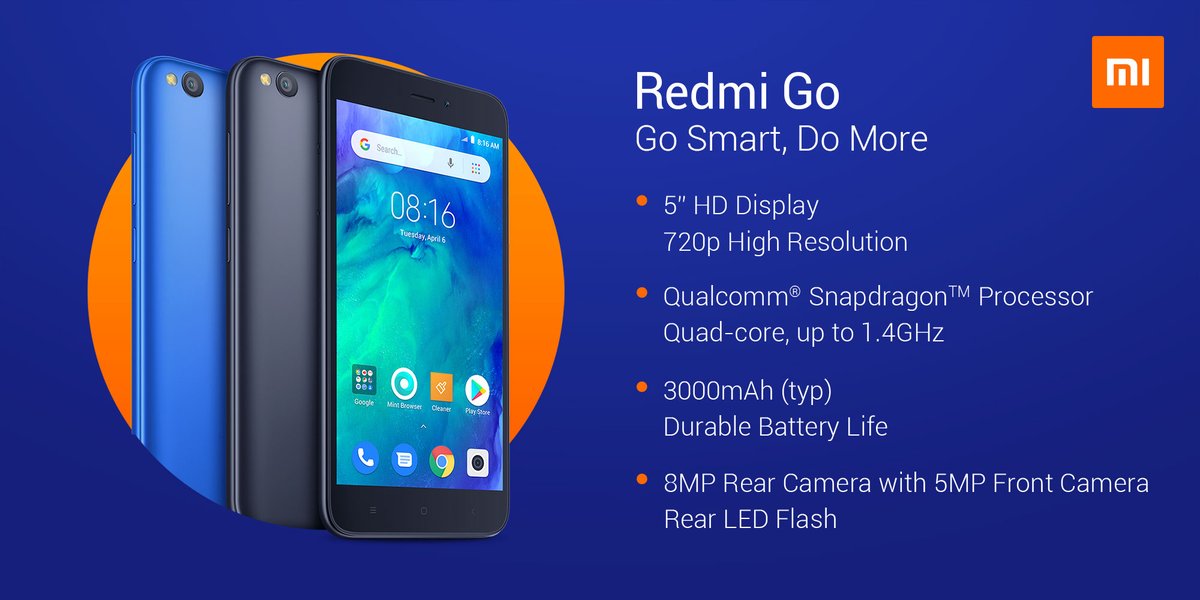 Redmi Go (Cortesía: Xiaomi)