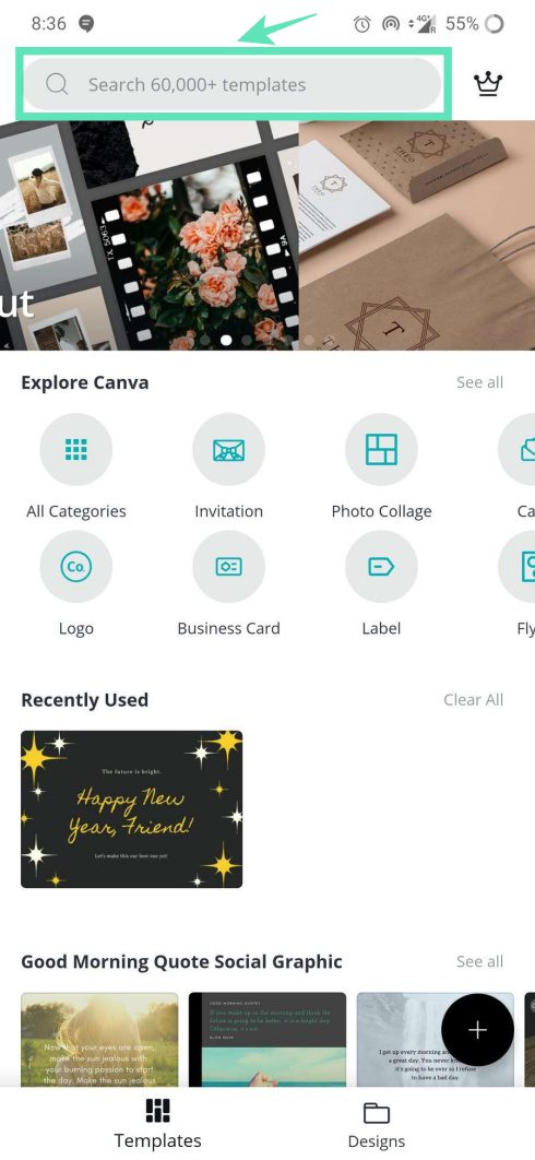 cómo crear un saludo de año nuevo en Android (GIF estático y animado)