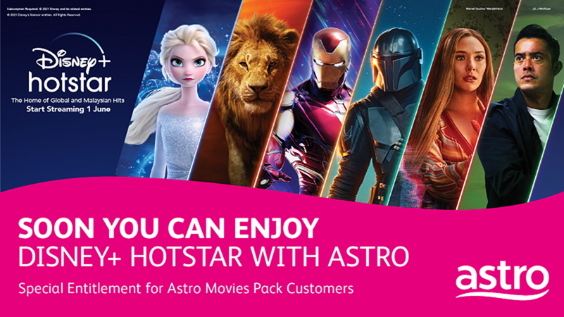 Astro Movie Pack Customers Have To Pay Extra RM 5 Per Month To Get Disney+ Hotstar