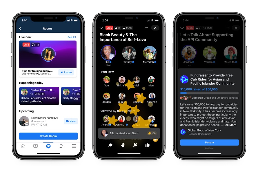 Facebook Announces Clubhouse Clone Live Audio Rooms, Set To Launch Mid-Year