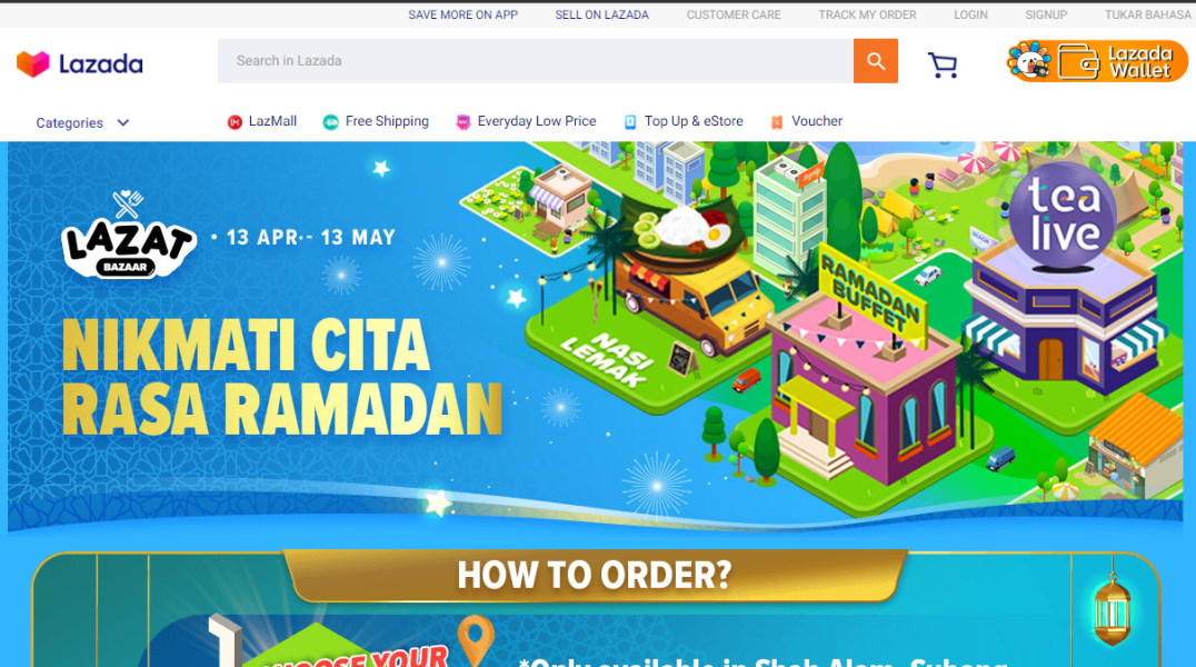 Lazada Launches Lazat Bazaar; Featuring Same Day Delivery For Lemang, Murtabak, and More