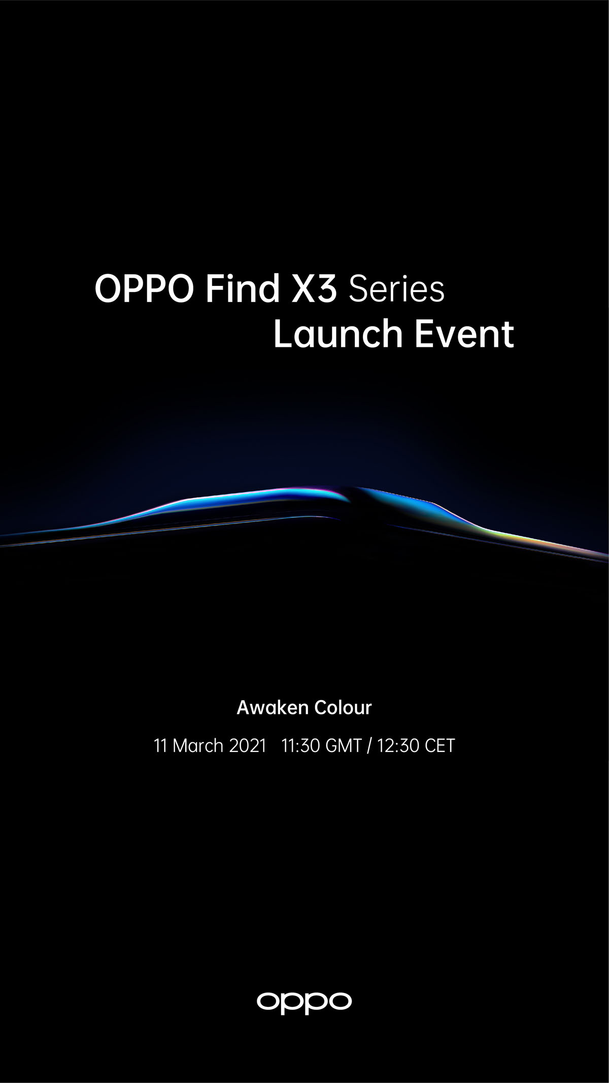OPPO Find X3-serie Officiële lancering maart
