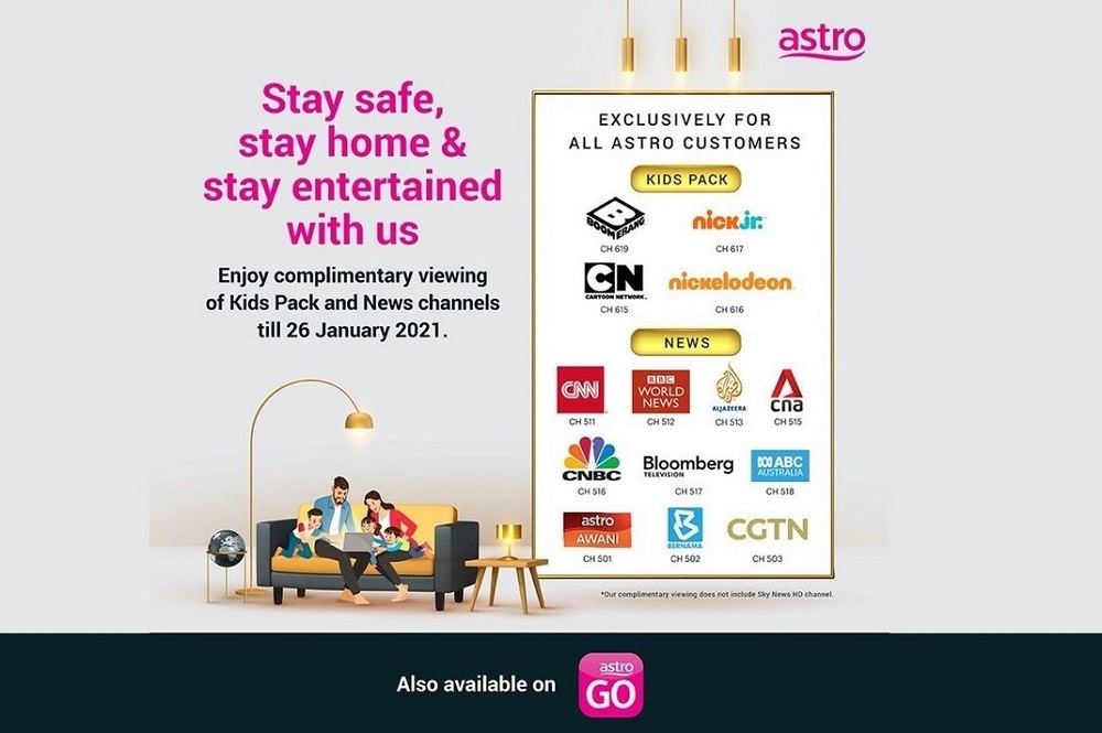 Astro complimentary package