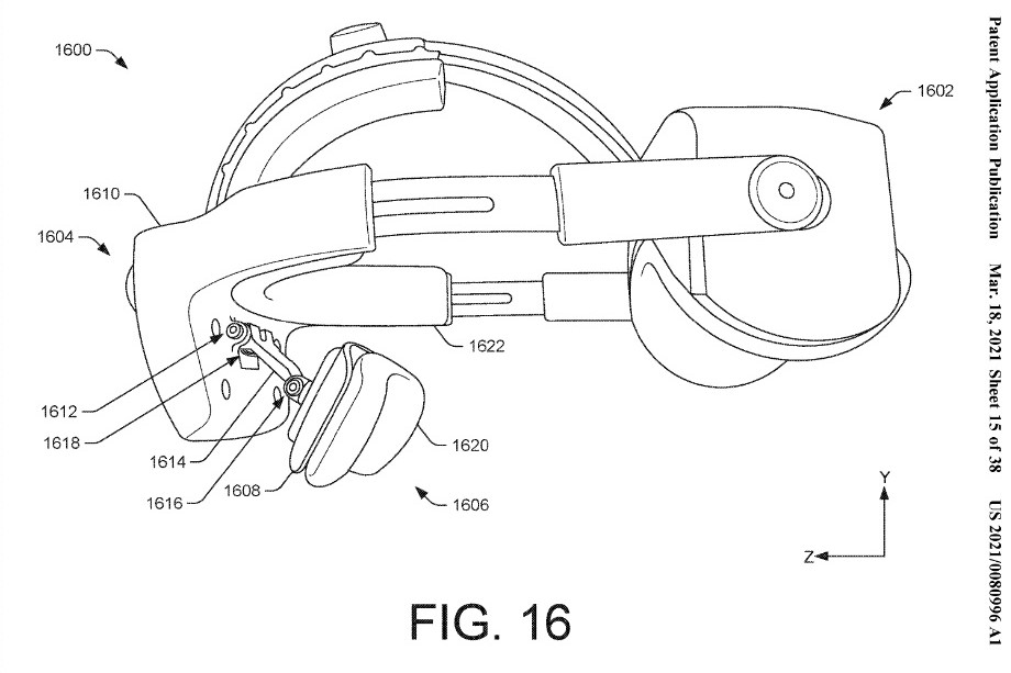 Patente 2 del auricular Valve VR