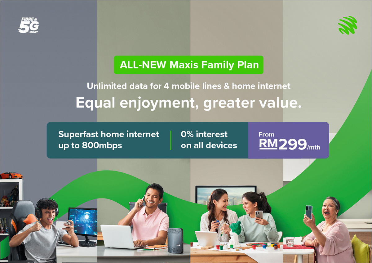 Maxis Family Plan Broadband Mobile Unlimited