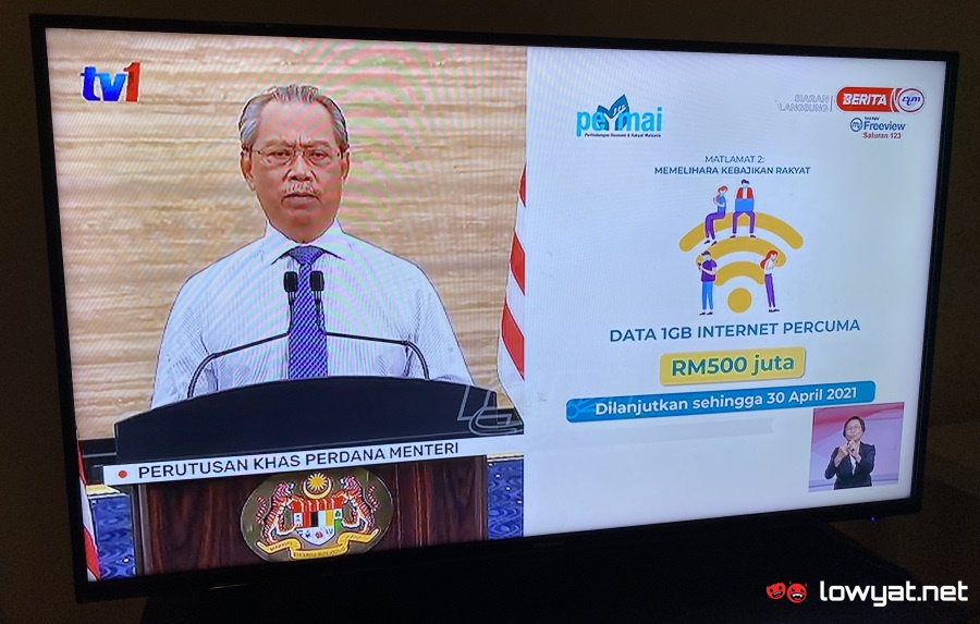 PERMAI: Free 1GB Data Will Continue To Be Available Until April 2021