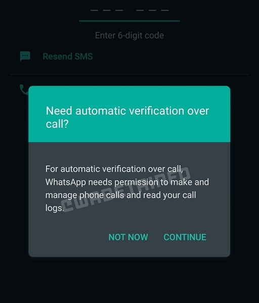 WhatsApp flash-oproeprechten