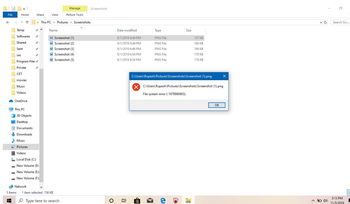 La aplicación Fotos de Windows 10 se bloquea con un error del sistema de archivos (resuelto)