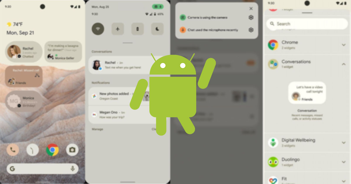 Primera vista de Android 12 filtrada: el próximo sistema operativo móvil de Google muestra una conversación ...