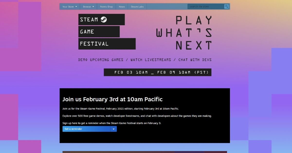 Steam Game Festival en febrero dará a los jugadores acceso a más ...