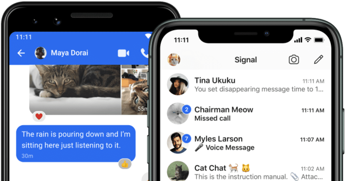 La aplicación Signal Messenger en iOS obtiene una nueva actualización, agrega un fondo de pantalla de chat, ...