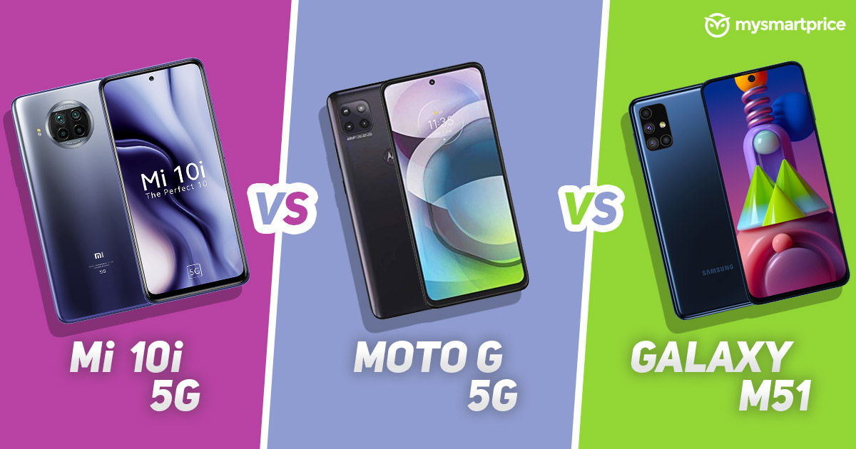Xiaomi Mi 10i 5G vs Moto G 5G vs Samsung Galaxy ...