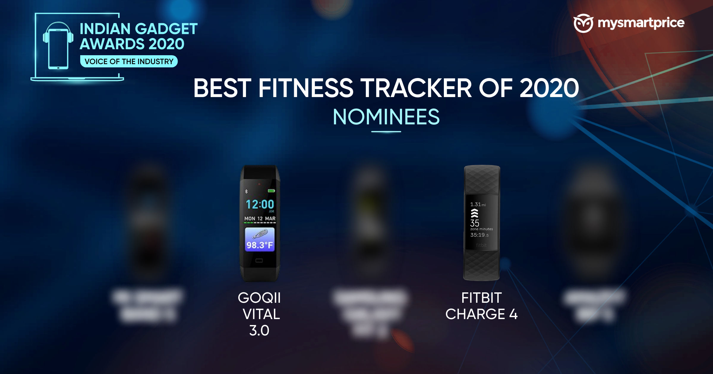 Mejor rastreador de ejercicios de 2020 - Nominados a los Indian Gadget Awards 2020: ...