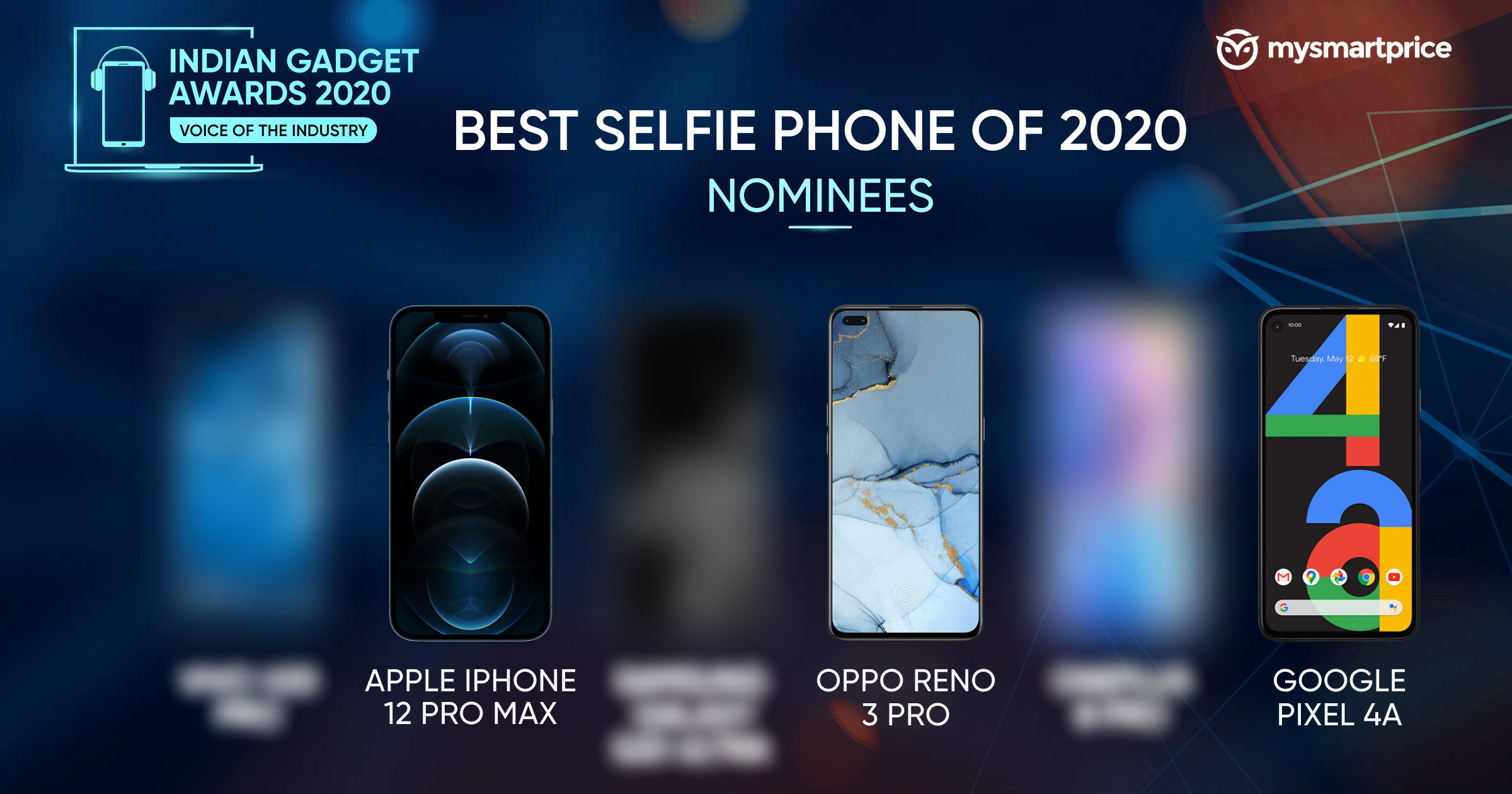 Mejor teléfono para selfies de 2020 - Nominados a los Indian Gadget Awards 2020: ...