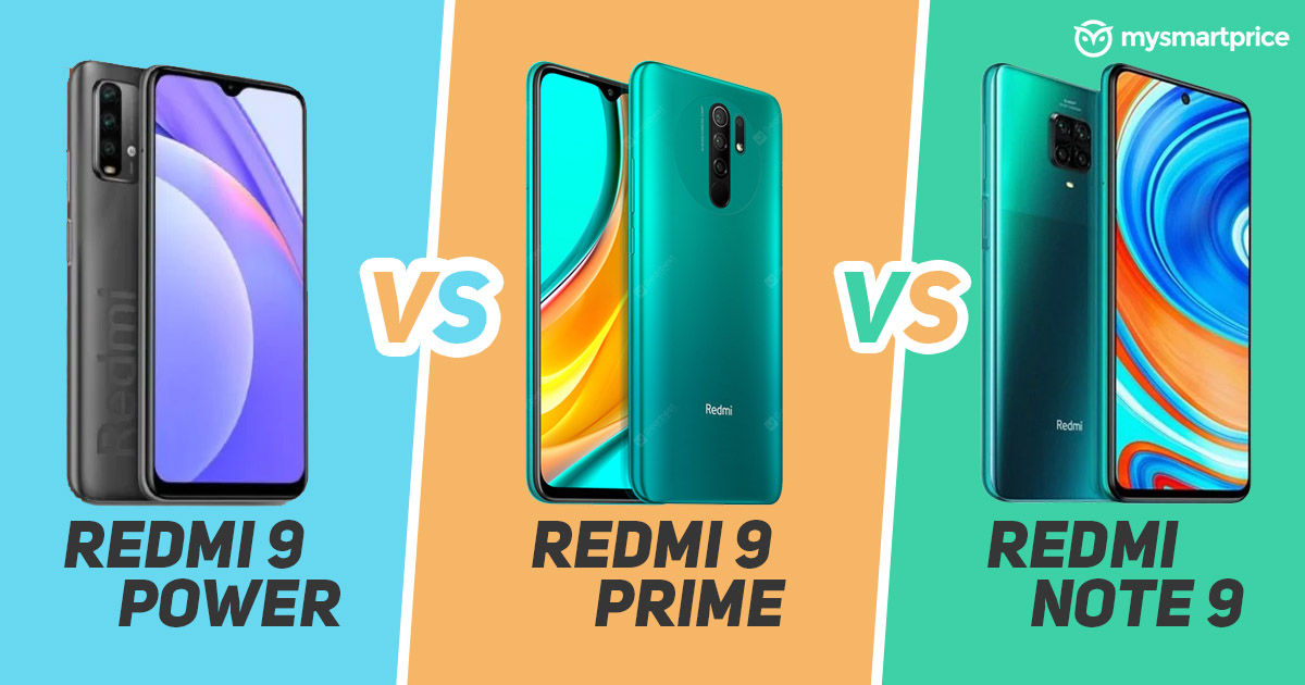 Redmi 9 Power vs Redmi 9 Prime Vs Redmi Note 9: ...
