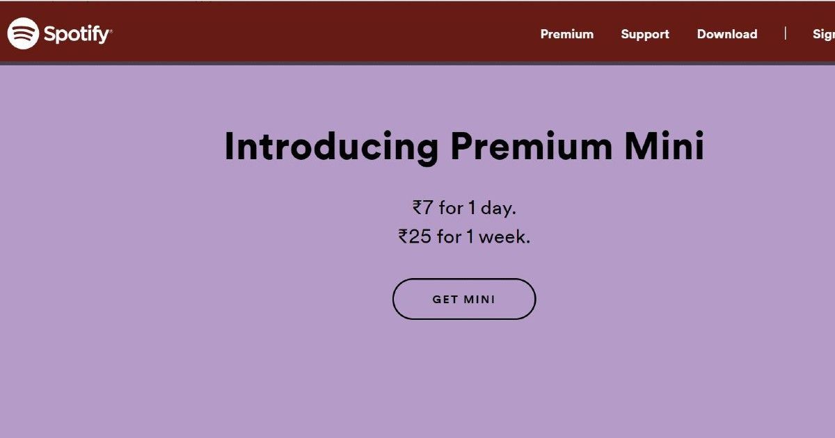 Spotify Premium Mini lanzado en India con suscripciones diarias y semanales: ...