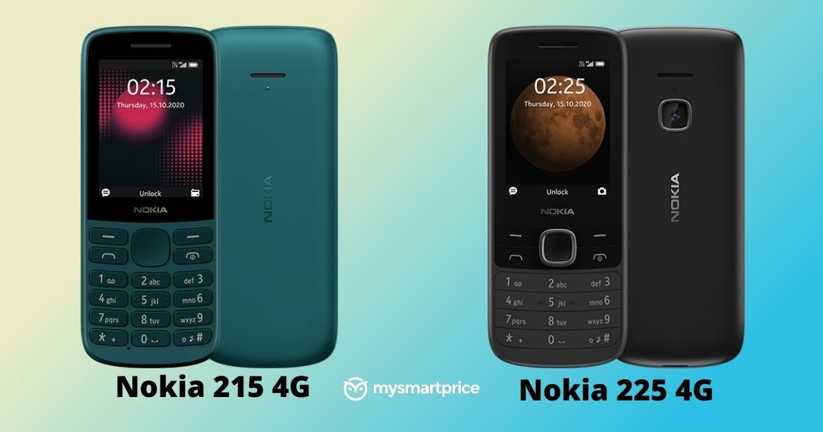 Nokia 215, Nokia 225 4G VoLTE se lanzaron en India, ...