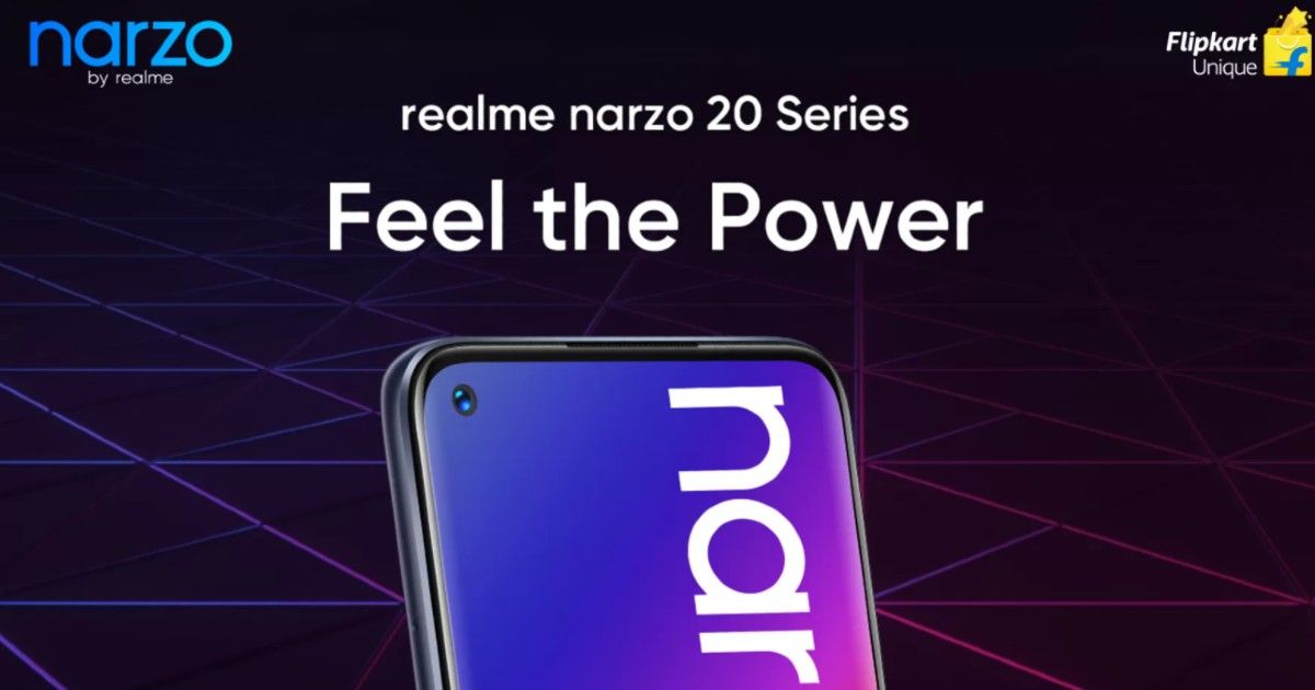 Realme Narzo 20 Series Flipkart Disponibilidad confirmada, fecha de lanzamiento en India establecida ...