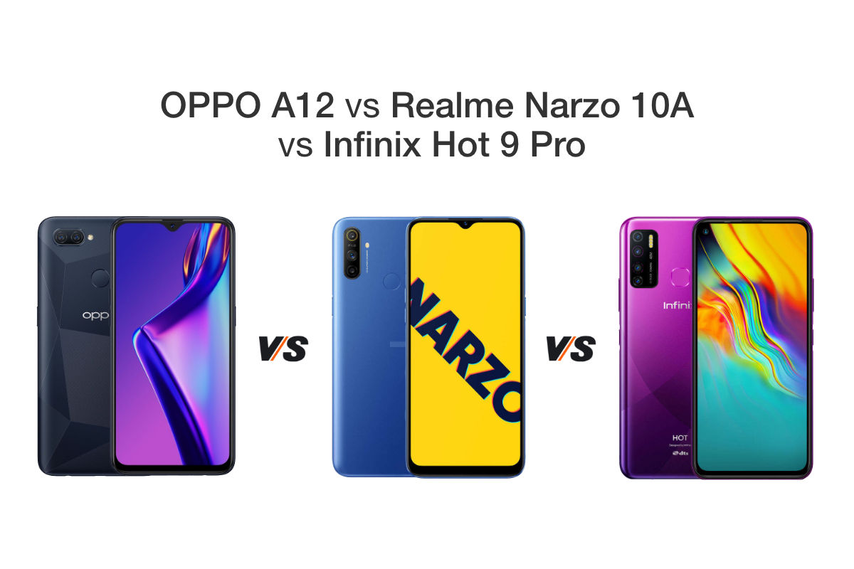 OPPO A12 vs Realme Narzo 10A vs Infinix Hot 9 Pro: ...