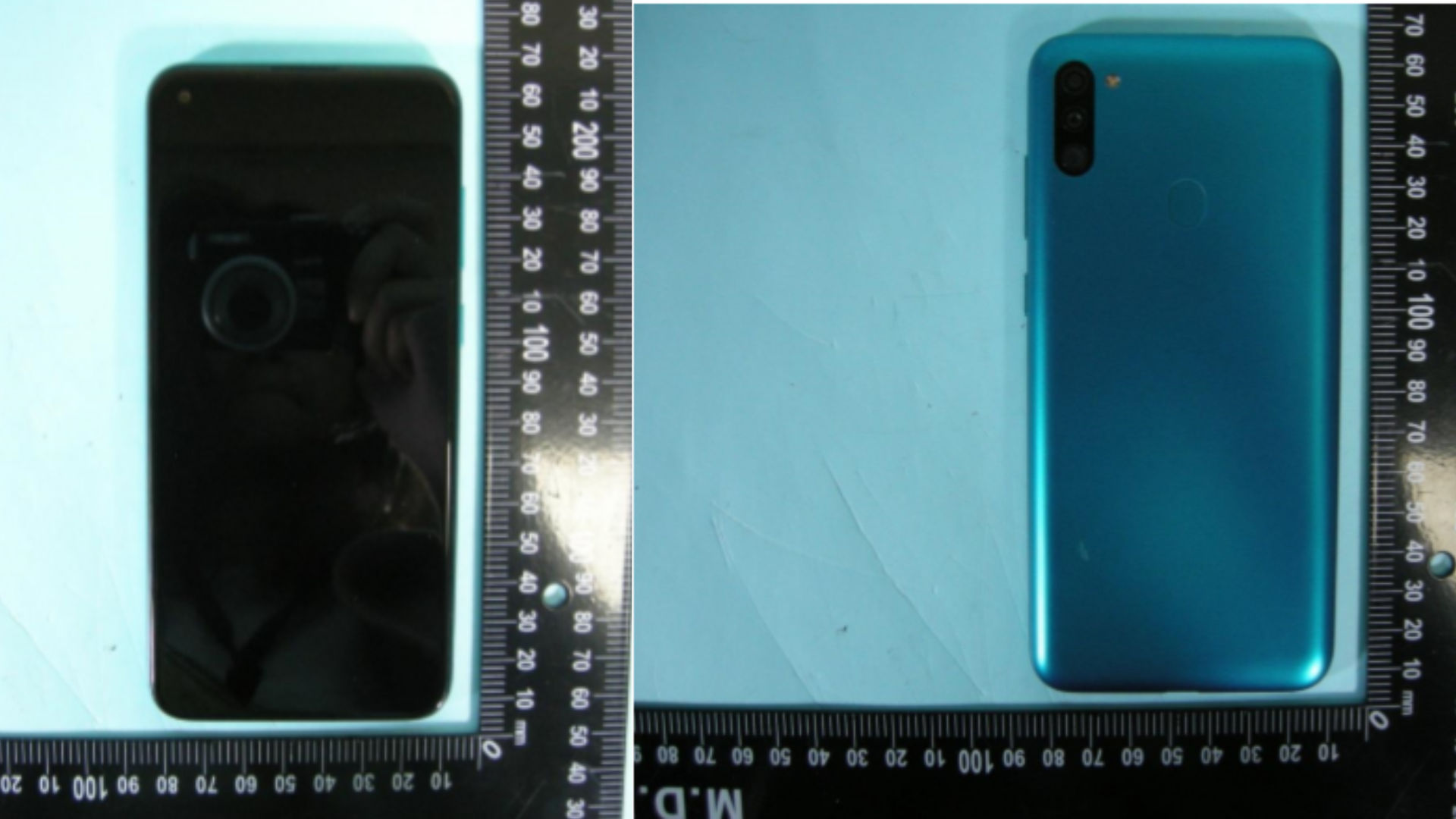 Imágenes de la vida real del Samsung Galaxy M11 filtradas por el NCC de Taiwán: Agujero perforado ...