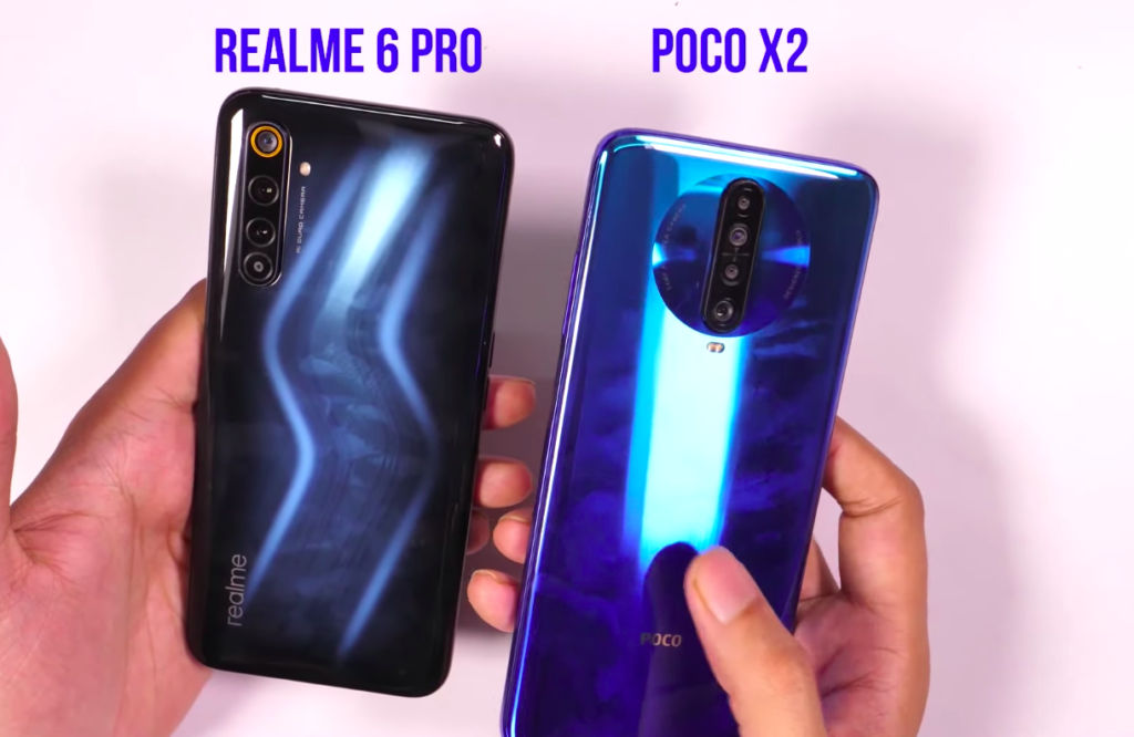 Realme 6 Pro versus Poco X2-ontwerp