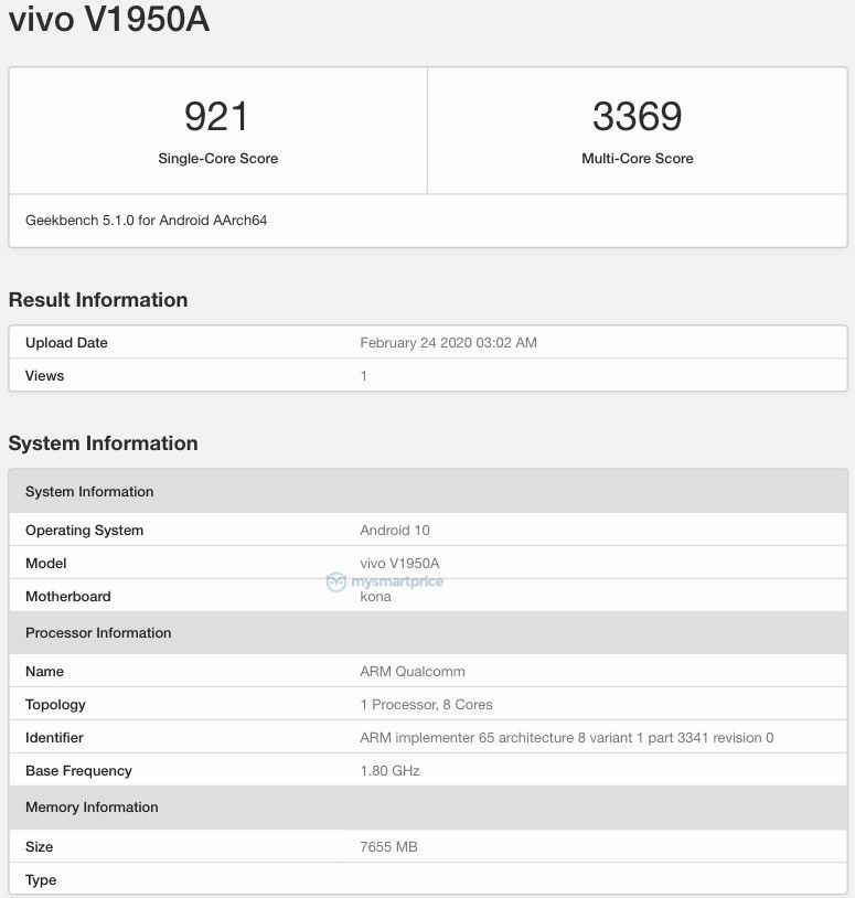 Vivo Nex 3 5G equipado con procesador Snapdragon 865 visto en Geekbench