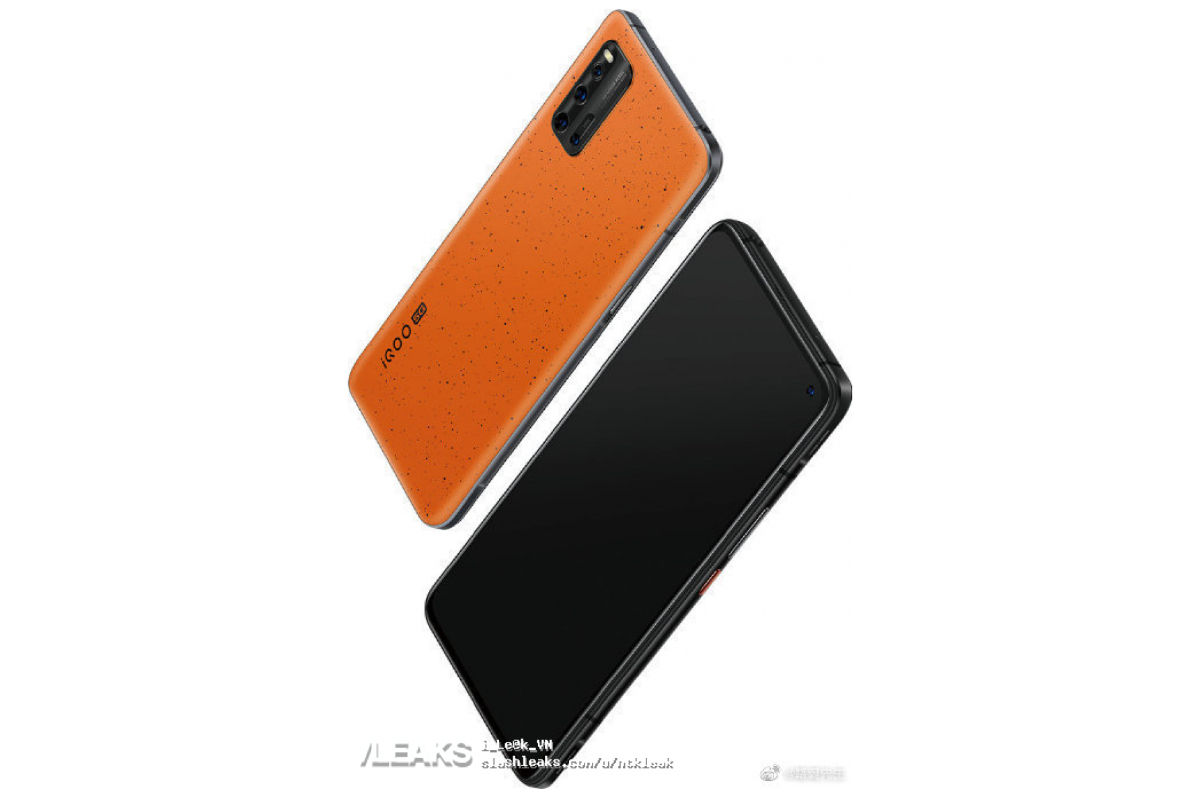 iQOO 3 5G Orange Color Renders Surface Online;  Revela un solo agujero perforado ...
