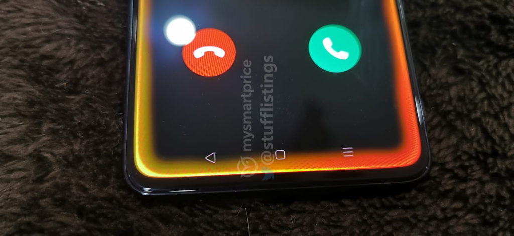 Realme X2 Pro Realme UI Iluminación del borde de la pantalla durante las llamadas