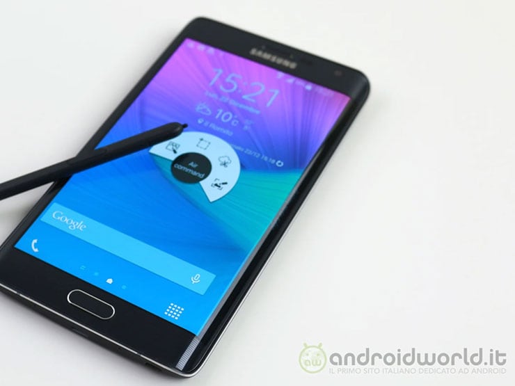 Galaxy Note Edge is de voorloper van notities met een gebogen scherm