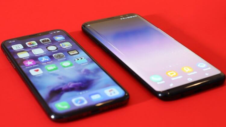 Android en iPhone X