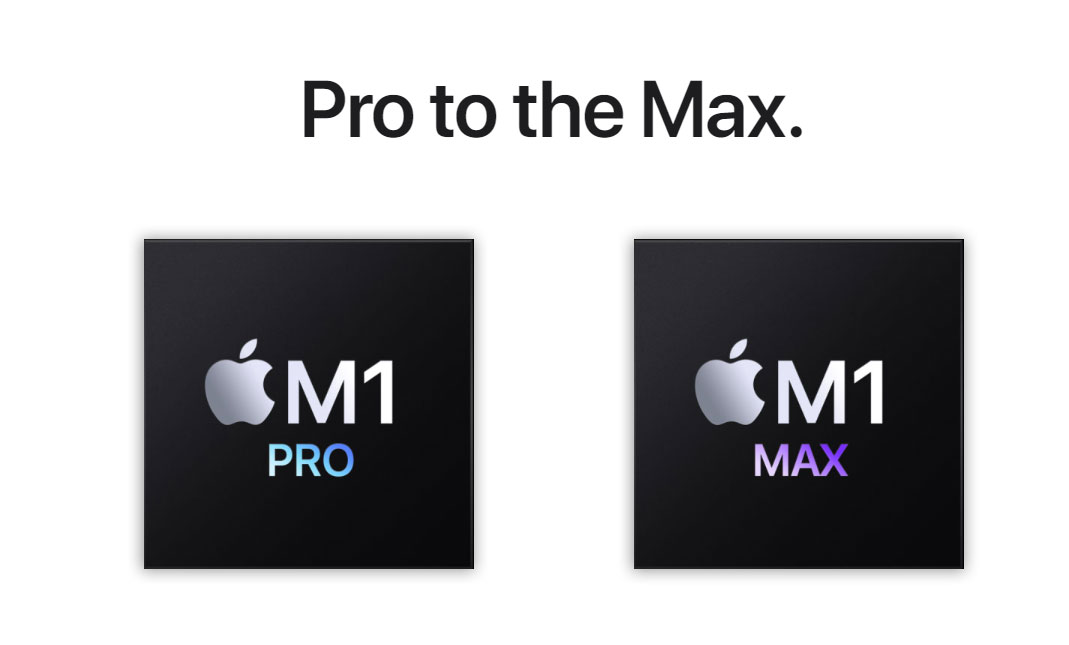 Procesadores M1 Pro |  M1 máx.