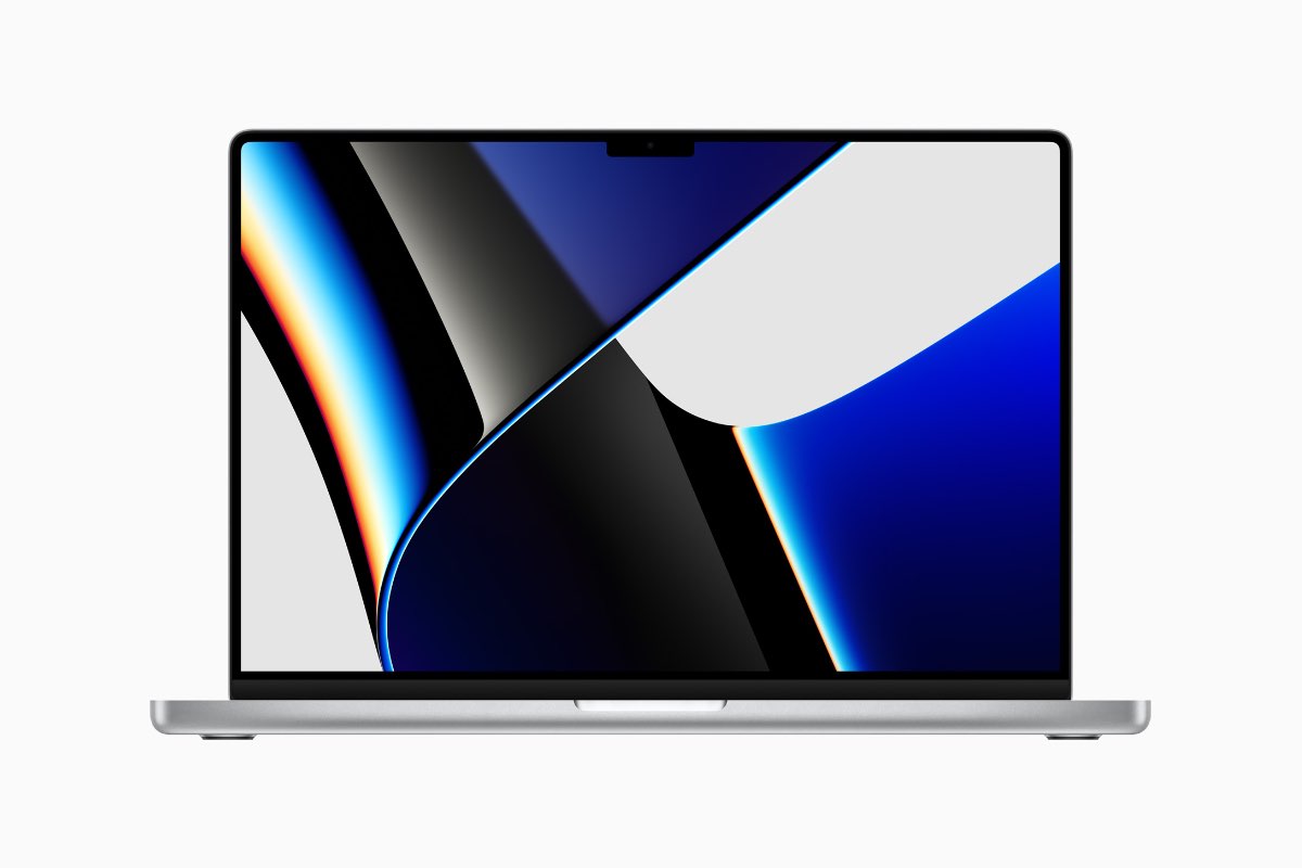 MacBook Pro 2021-scherm met franje