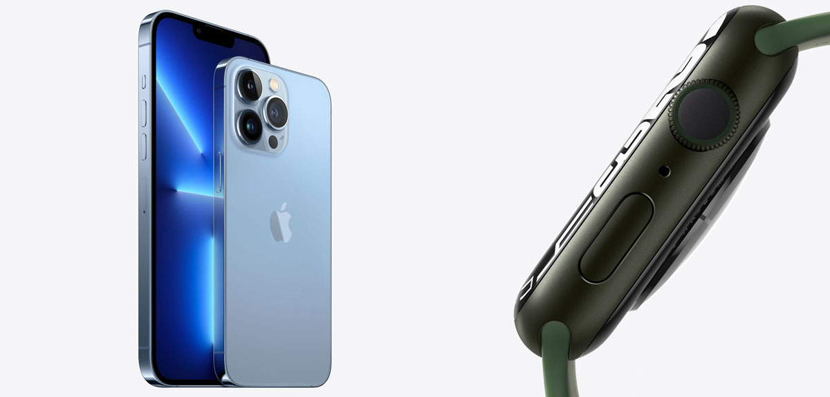 iPhone 13 Pro Max Sierra Blauw |  Apple Watch 7 Groen