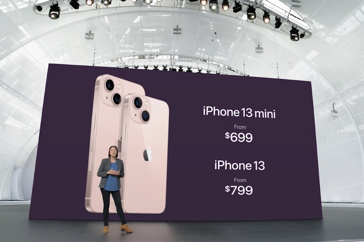 Precios para iPhone 13 y iPhone 13 mini