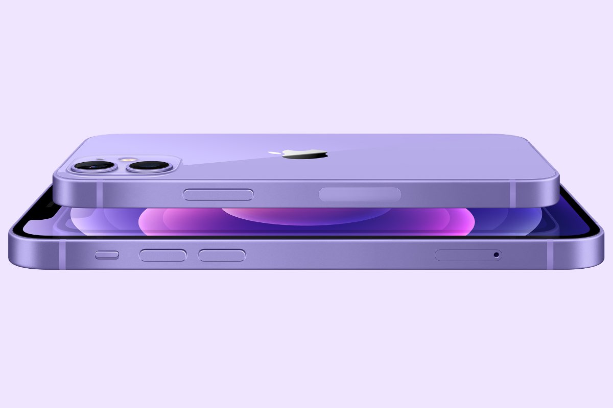 iPhone 12 en violeta