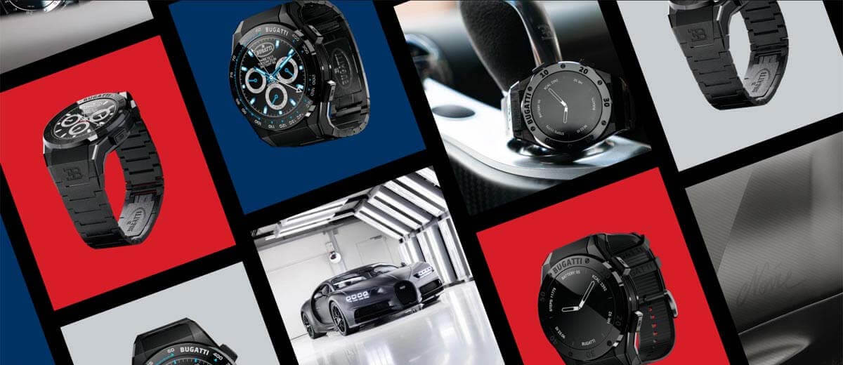 Bugatti presentó una serie de relojes inteligentes