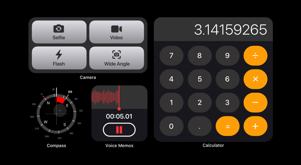 Concepto de IOS 15: nuevos widgets de pantalla de inicio de iPhone