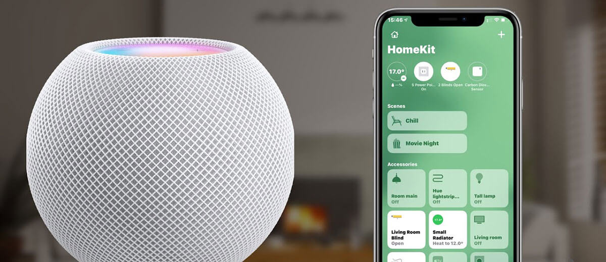 HomePod mini es ideal para controlar su hogar inteligente HomeKit
