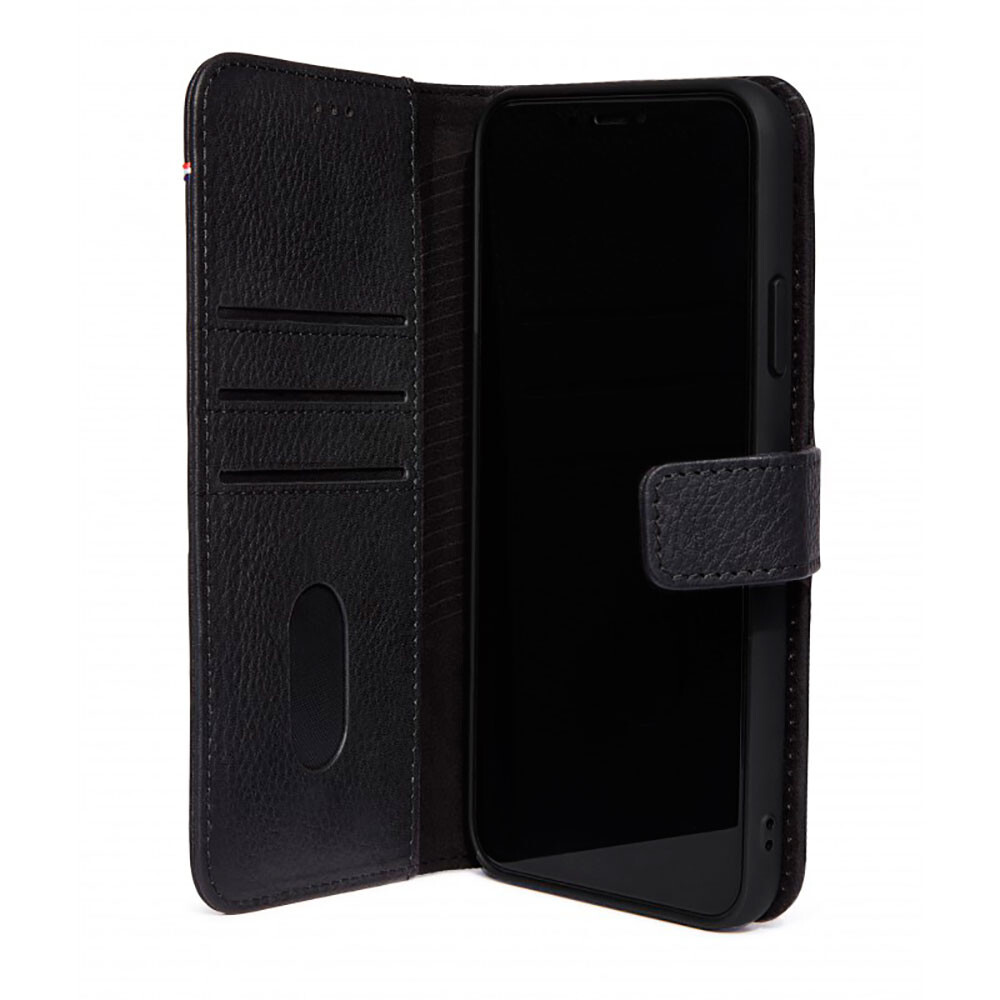 Afneembare portemonnee zwart lederen flip case voor iPhone 11