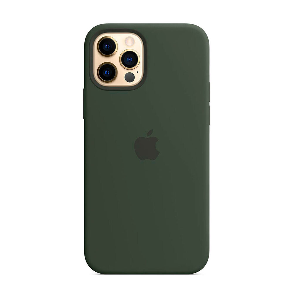 Funda de silicona Apple Funda de silicona MagSafe Chipre Verde (MHL33) para iPhone 12 | 12 Pro