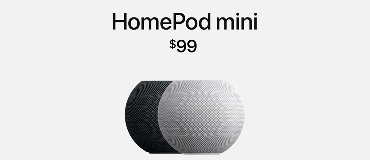 Apple mostró el altavoz HomePod mini