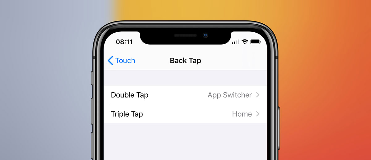 Touch op achteromslag inschakelen in iOS 14