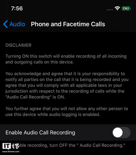Audición: iOS 14 puede aprender a grabar conversaciones telefónicas