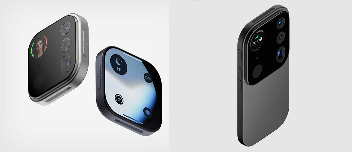 El diseñador mostró un prototipo de cámara de iPhone extraíble