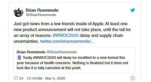 Es posible que la presentación de primavera de Apple no se lleve a cabo