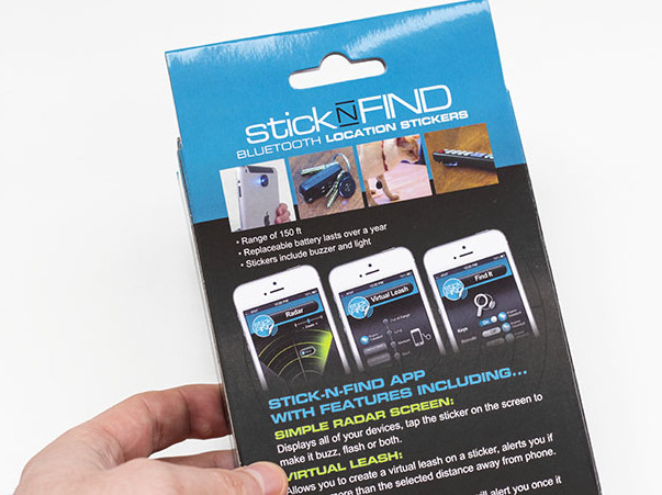 StickNFind-sensoren voor iPhone