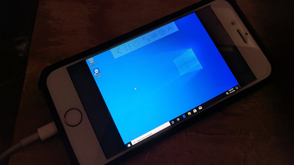 Aplicación creada para ejecutar Windows 10 en iPhone