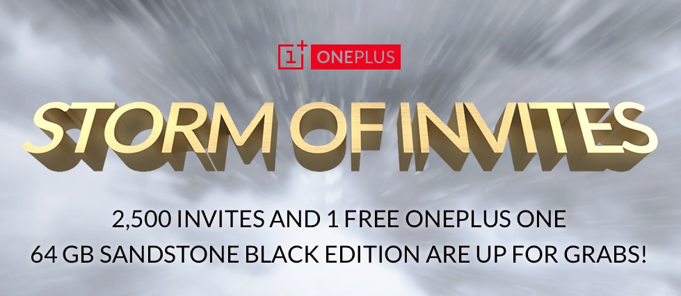 Arriva la &quot;tempesta di inviti&quot; di OnePlus: 2.500 inviti più uno One gratis in palio