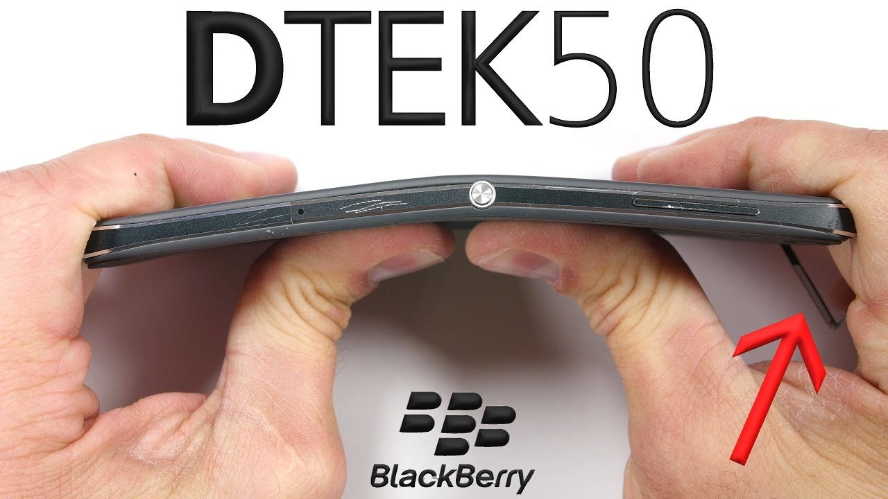BlackBerry DTEK50 è solidissimo, ma non provate a graffiare la cover posteriore (video)