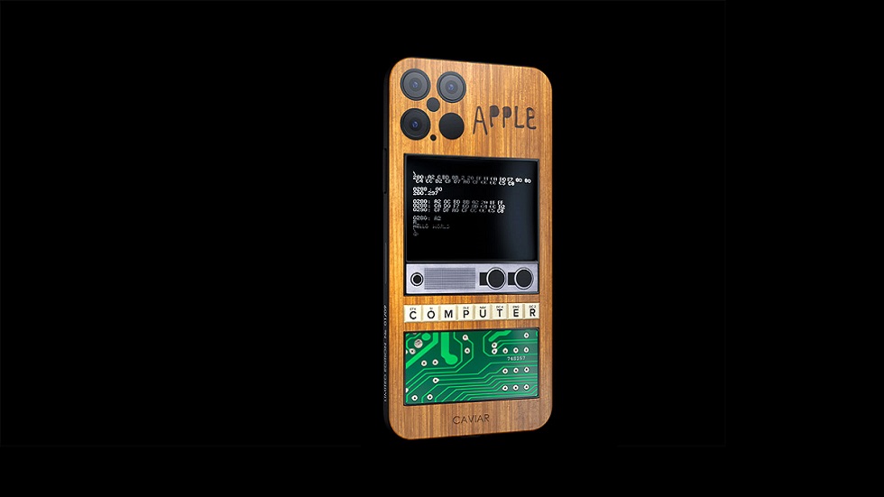 Caviar iPhone 12 PRO Apple 1 - iPhones de madera con una pieza del legendario Apple 1